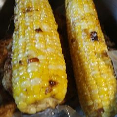 A picture of Fried Corn on the Cobb.