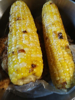 A picture of Fried Corn on the Cobb.