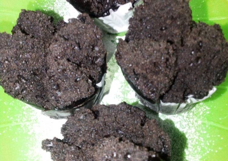 Resep Eggless cup cake coklat lembut, Enak Banget