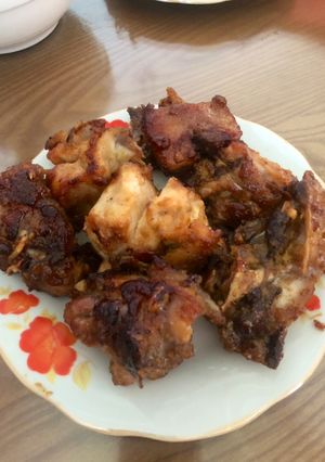 Hình của món Gà sốt mật ong.