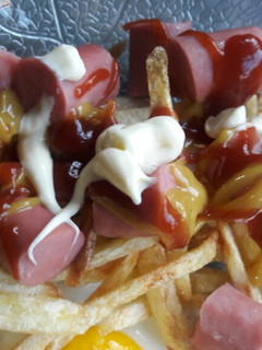 Una foto de Salchipapas