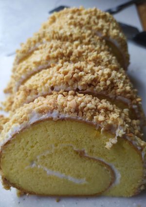 Foto resep Bolu gulung balutan kacang