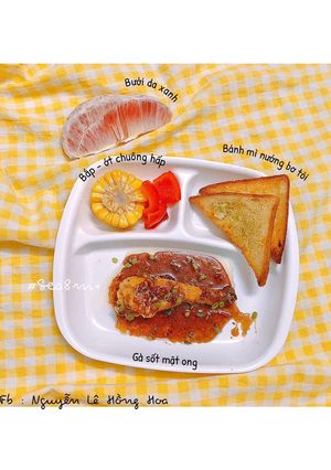 Hình của món Gà sốt mật ong.