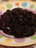 Risotto al nero di seppia e totani