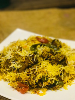 A picture of Mutton Biryani.