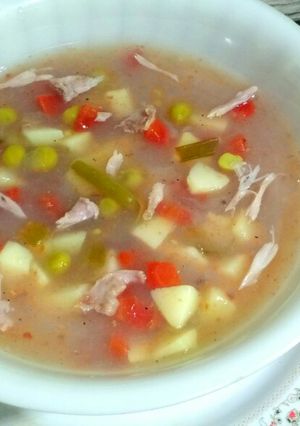 A picture of Healthy Vegetable soup.