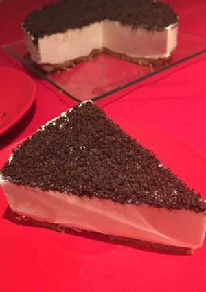 Una foto de Tarta de mousse de capuchino