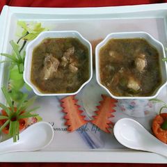 A picture of Cold busting chicken soup.