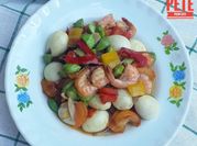 Gambar tumis paprika merah udang