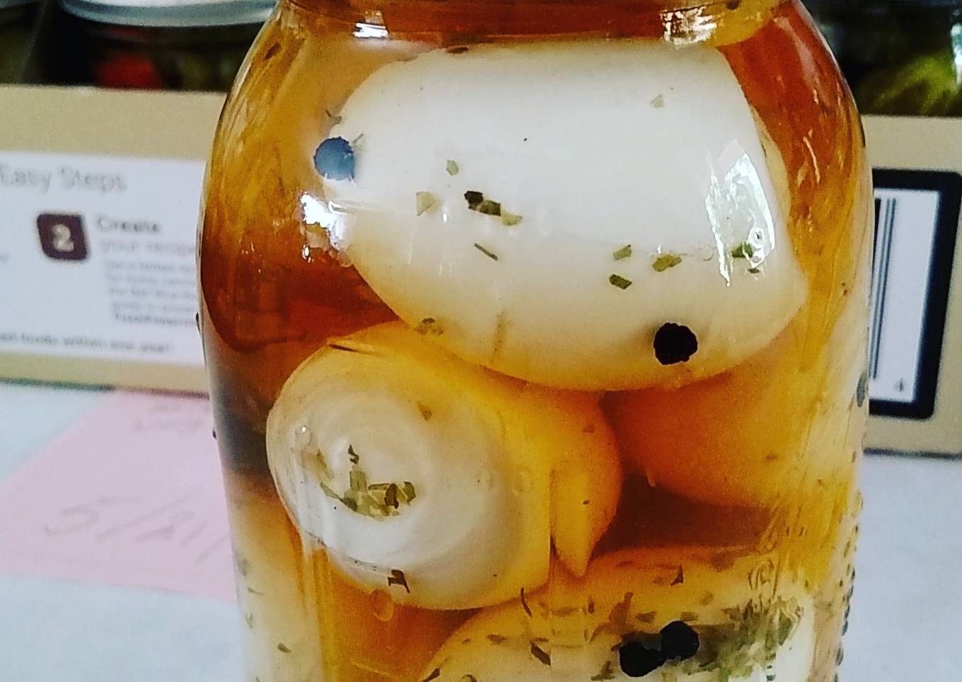 Deviled pickled eggs