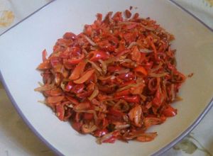 Foto resep Tumis Kulit Melinjo campur Teri