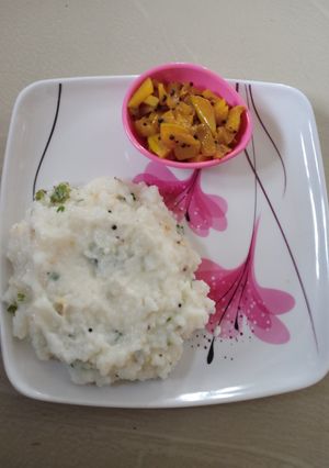 தயிர் சாதம் வித் மாங்காய் தாளிப்பு செய்முறை முக்கிய புகைப்படம்