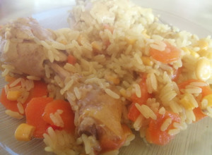 Una foto de Pollo con arroz de fin de mes