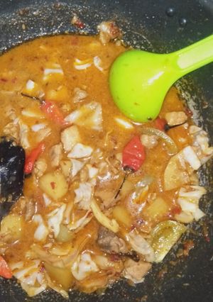 Foto resep Tongseng ayam kuah santan, Enakk