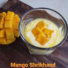 A picture of Mango Yoghurt/Aamrakhand/Mango Shrikhand.