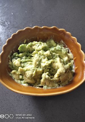 A picture of Avocado with Condensed Milk.