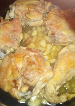 Una foto de Pollo al ajo en essen