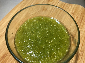 Una foto de Salsa verde de tomate