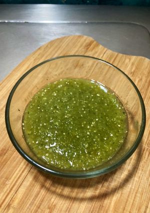 Una foto de Salsa verde de tomate