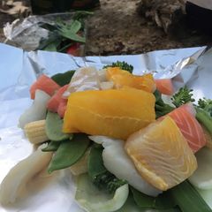 A picture of Salmon Bonfire parcels.