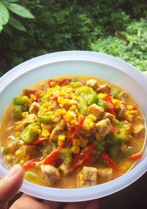 Foto resep Tumis Oyong Jagung Manis dan Tempe