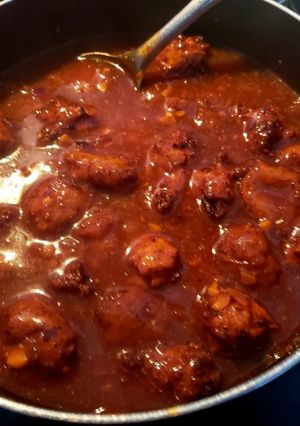 A picture of Gravy manchurian.