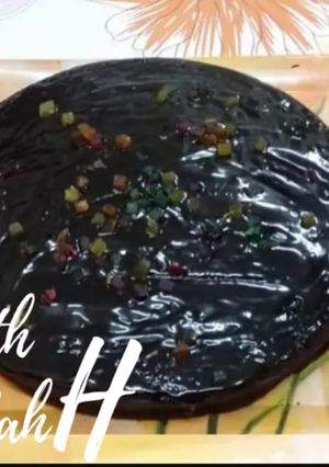 A picture of Chocolate, Orange and Tuti Fruiti Cake.
