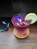 Teh bunga telang + lemon