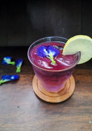 Foto resep Teh bunga telang + lemon