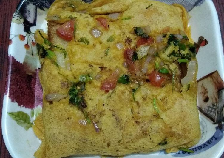 Bread Omlette(Eggless)