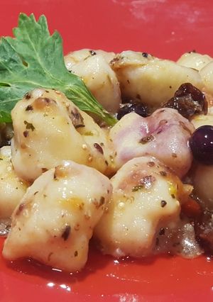 Una foto de Salsa salteada de arándanos