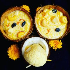 A picture of Coconut Blossom Phirni.