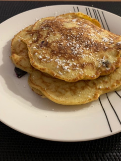 Una foto de Tortitas de plátano