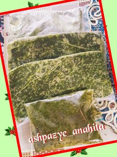 عکسی از دستور 🧊فریزرکردن سبزی قرمه سبزی تفت داده🥬