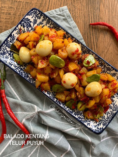 Foto resep Balado kentang telur puyuh