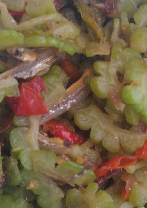 Foto resep Tumis pare ikan teri