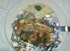 Una foto de Filete relleno empapelado