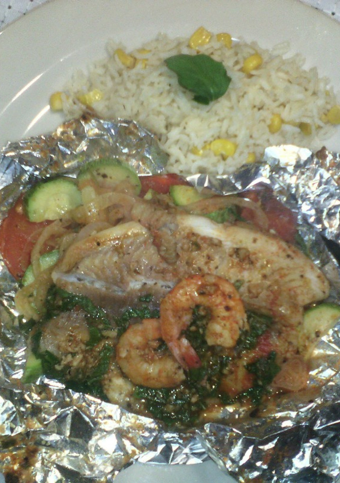 Una foto de Filete relleno empapelado