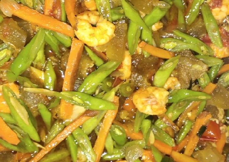 Resep Tumis buncis wortel udang cecek yang Menggugah Selera
