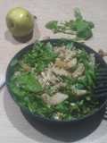 Ensalada de pasta con pera y nueces