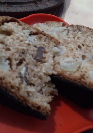 Una foto de Torta de manzanas y nueces