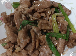 簡單炒梅花肉片 的食譜成品照片