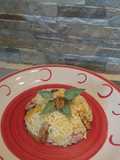 Risotto con noci e pancetta croccanti..e zucca🎃
