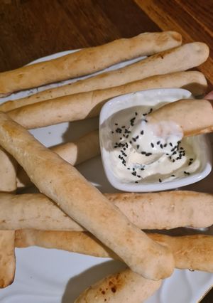 A picture of Gluten free bread sticks.