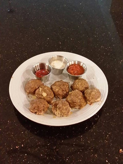 A picture of Meatloaf Style Meatballs.