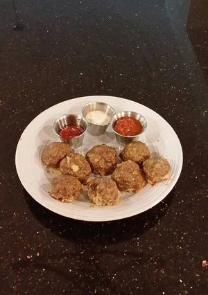 A picture of Meatloaf Style Meatballs.