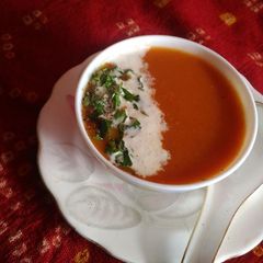 A picture of Date tomato soup.