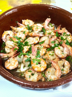 Una foto de Gambas al ajillo