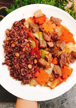 Hình của món Bò lúc lắc.