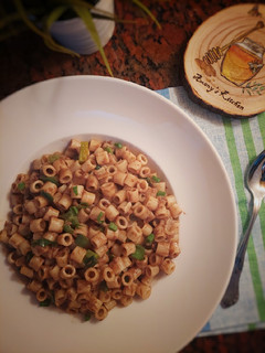 A picture of Pasta with Tuna and Soy Sauce.